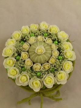 Medi rose en mousse 3 cm créme (7 p.)